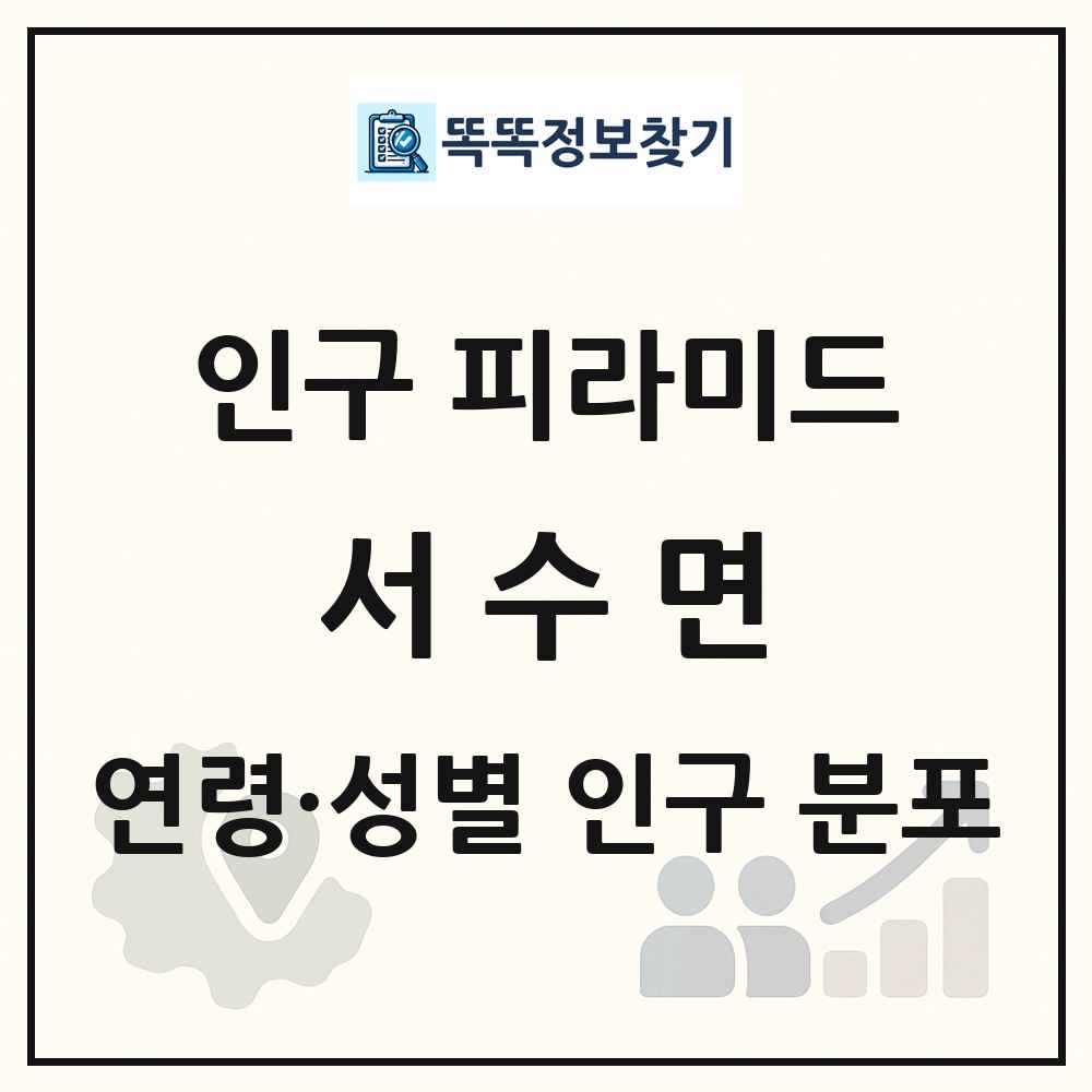 서수면 인구 피라미드 링크 그림